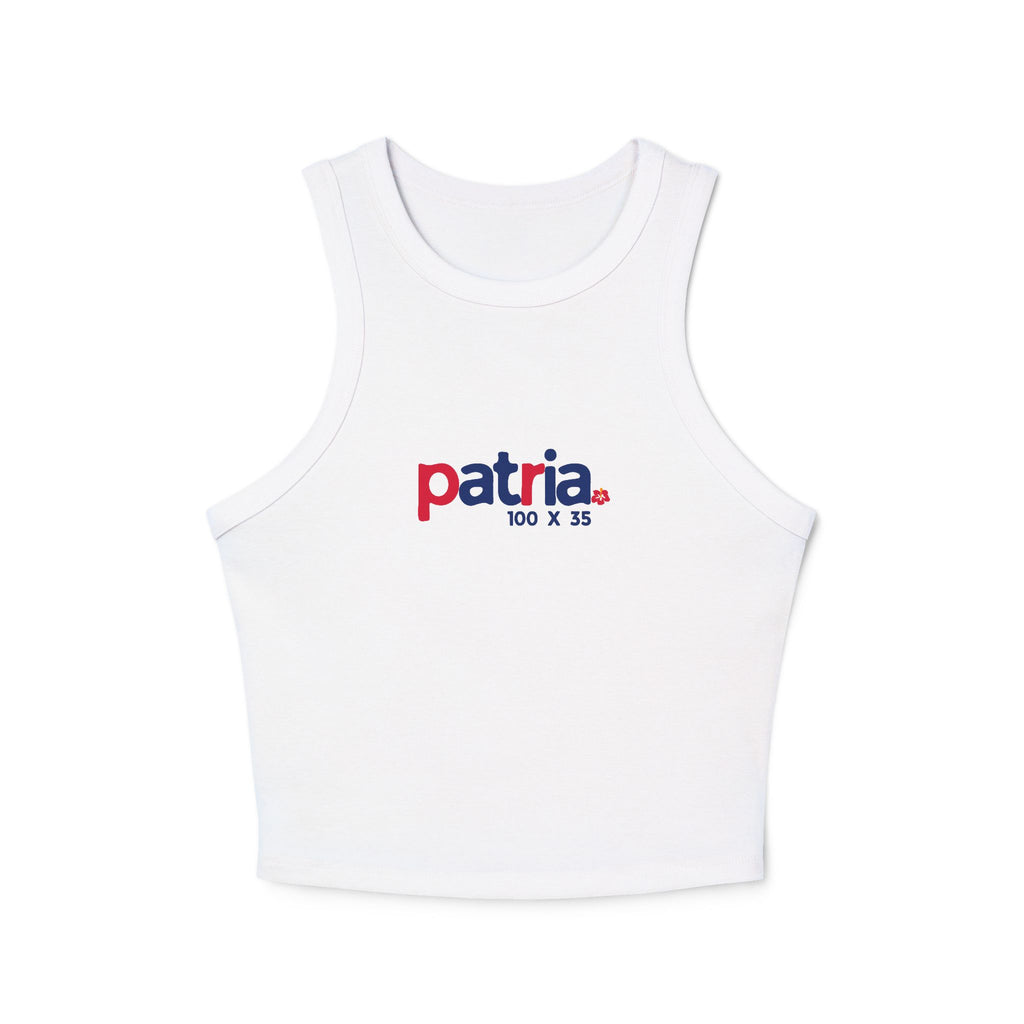 Patria 100x35 Racer Tank Top — Nuestro Logo