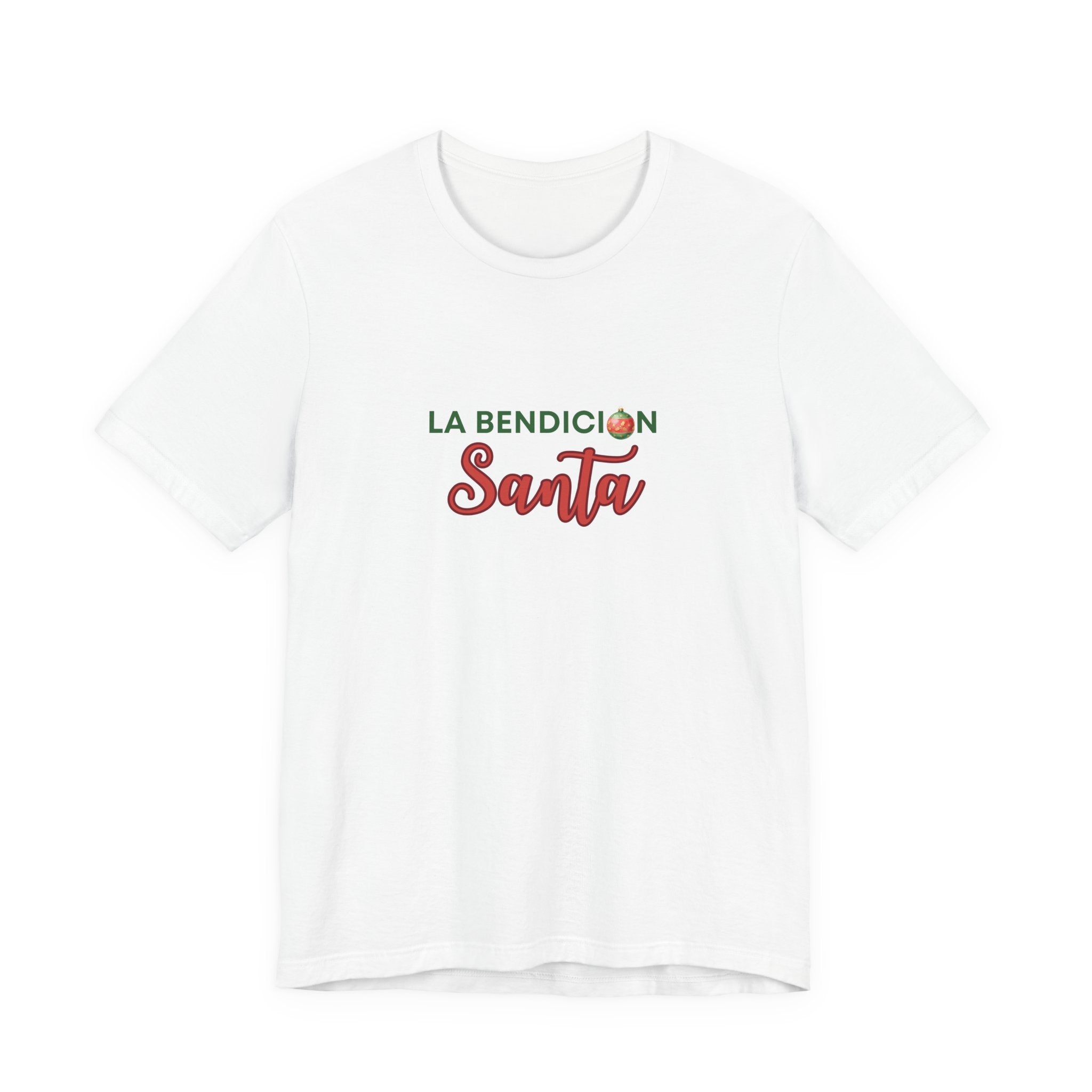 La Bendición Santa Christmas Tee – Spanish Holiday T-Shirt