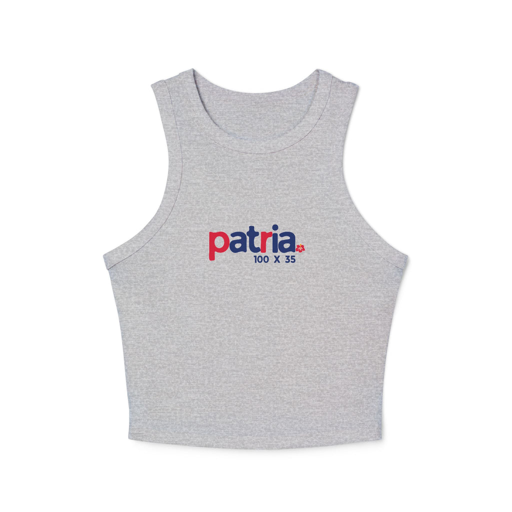 Patria 100x35 Racer Tank Top — Nuestro Logo