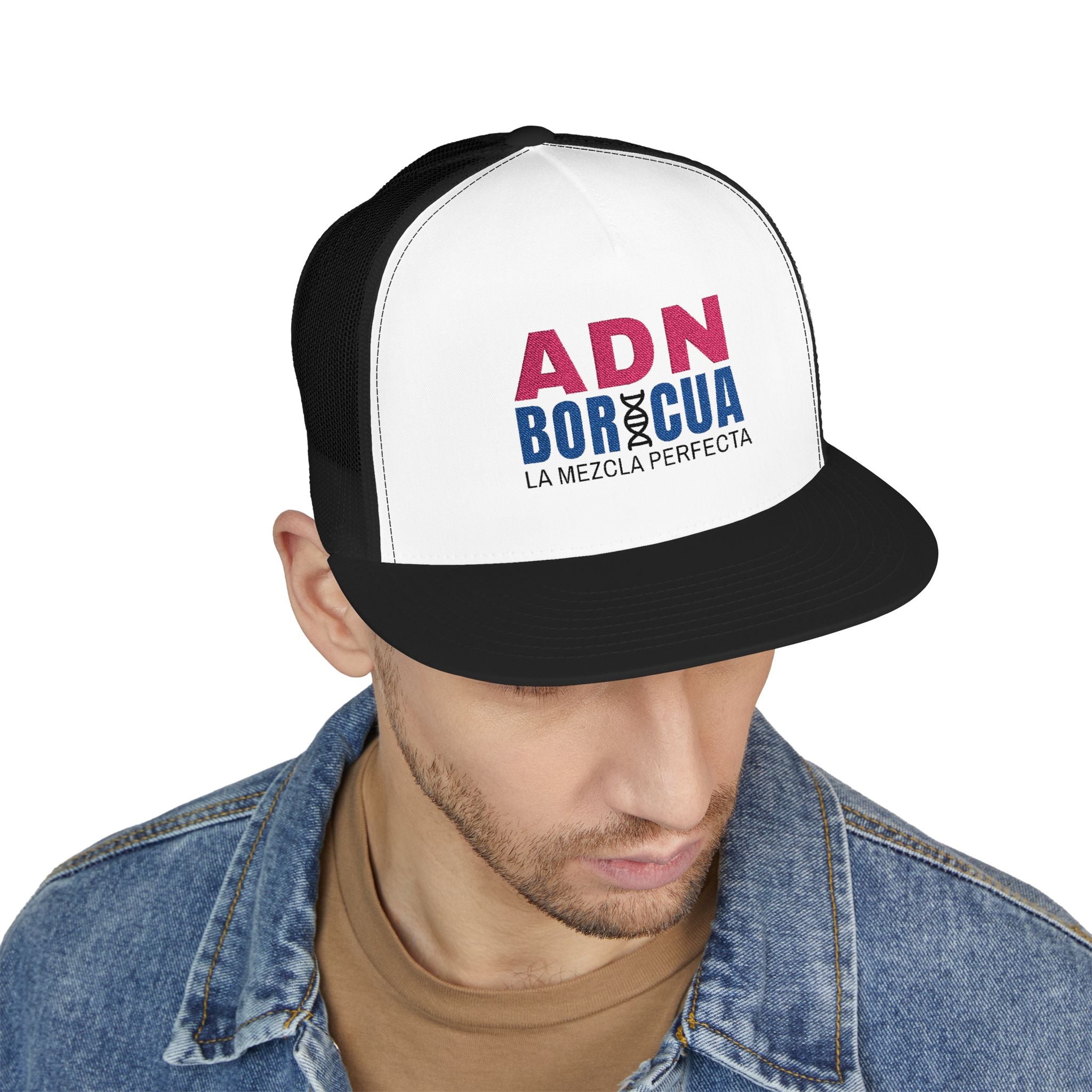 ADN Boricua Embroidered Mesh Hat