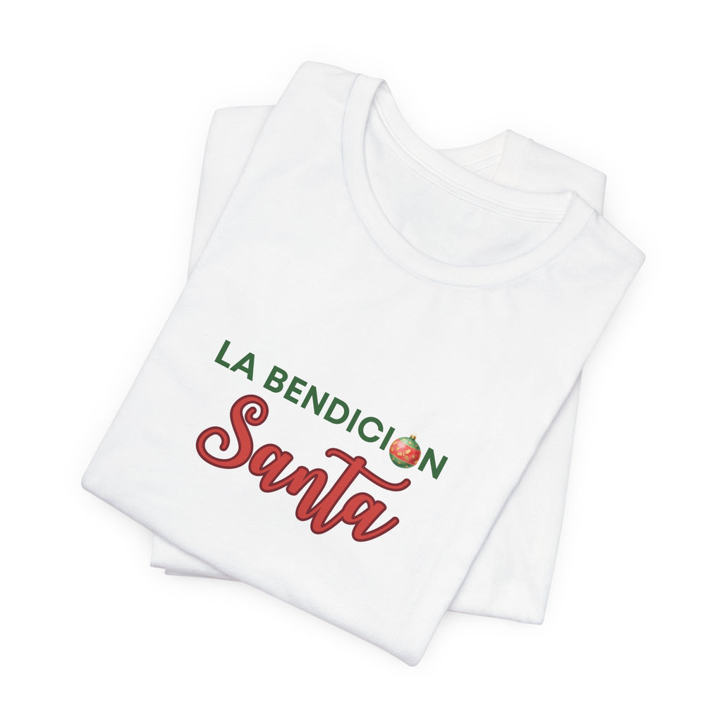 La Bendición Santa Christmas Tee – Spanish Holiday T-Shirt