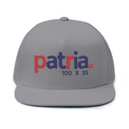 Flat Bill Cap — Patria 100 x 35 Flat Embroidered Snapback