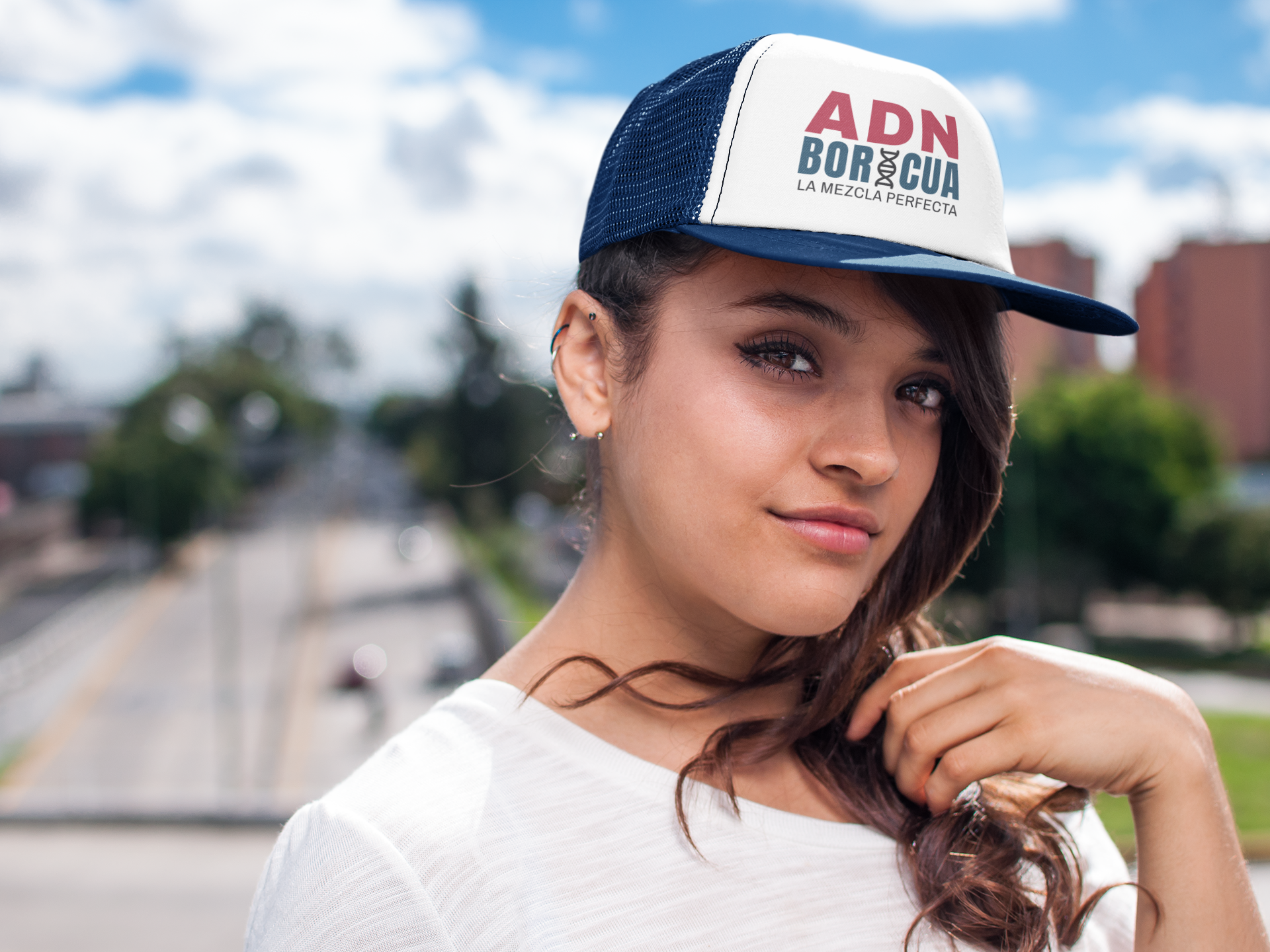 ADN Boricua Embroidered Mesh Hat