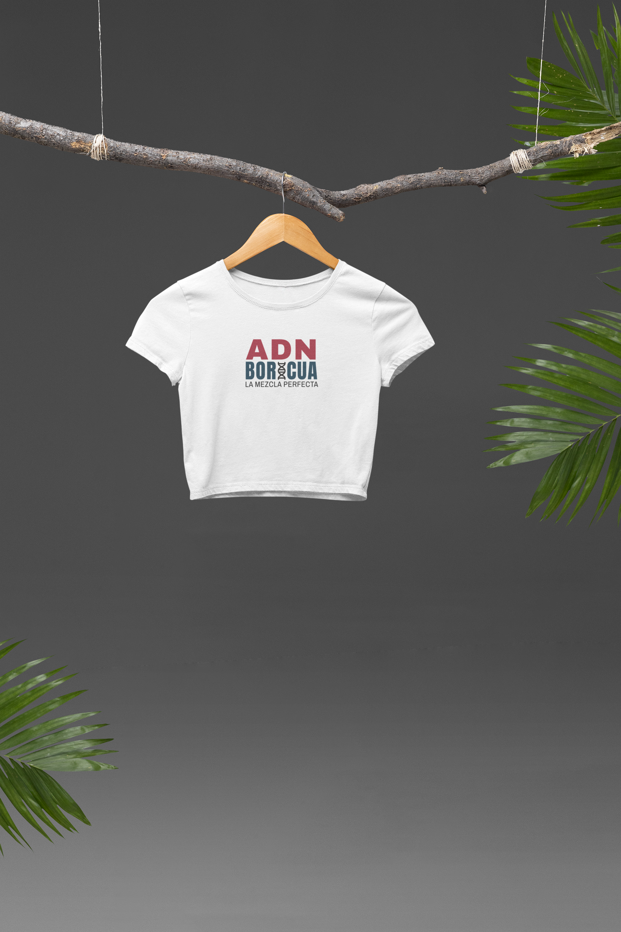 ADN Boricua Crop Tee