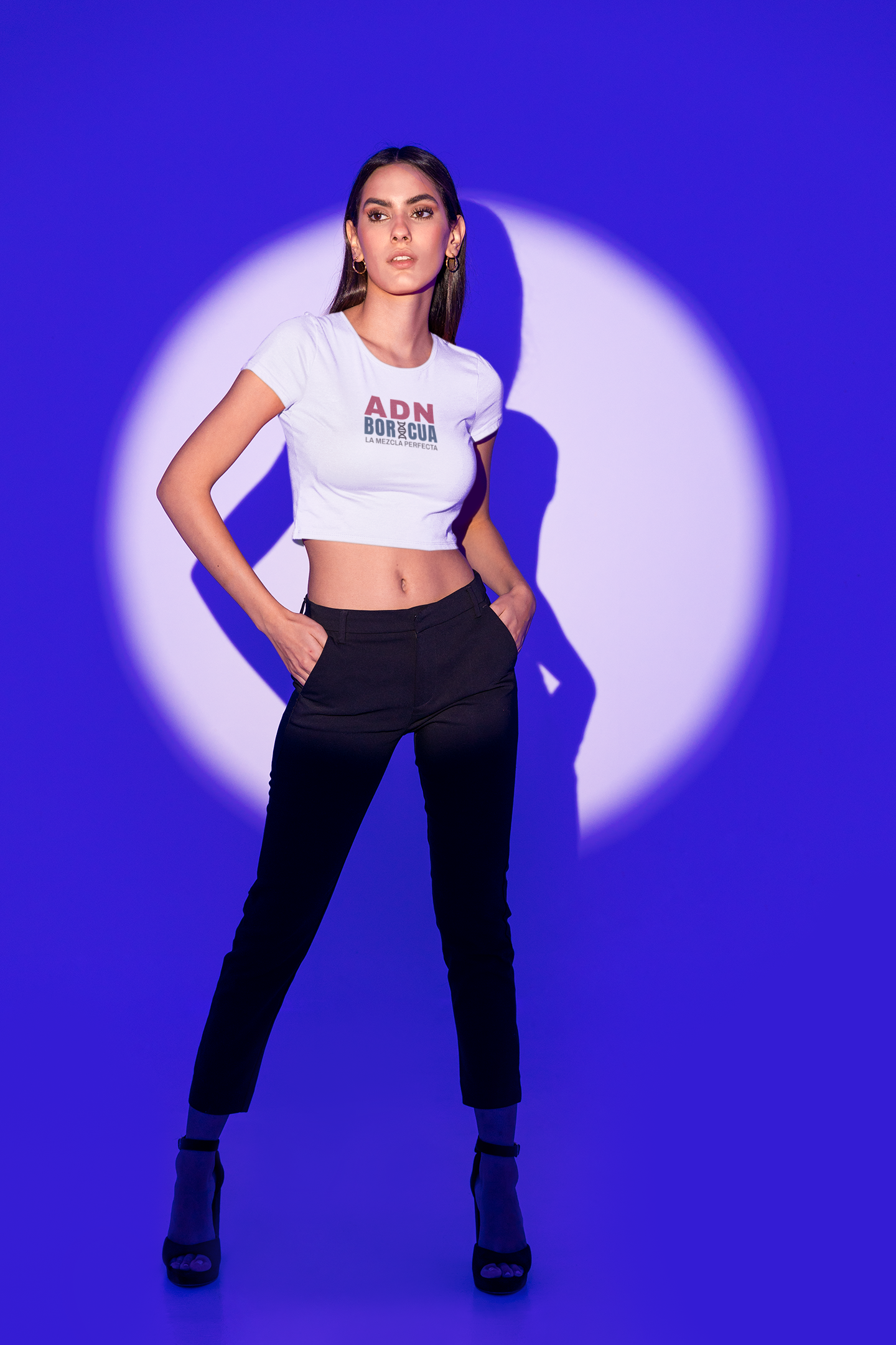 ADN Boricua Crop Tee