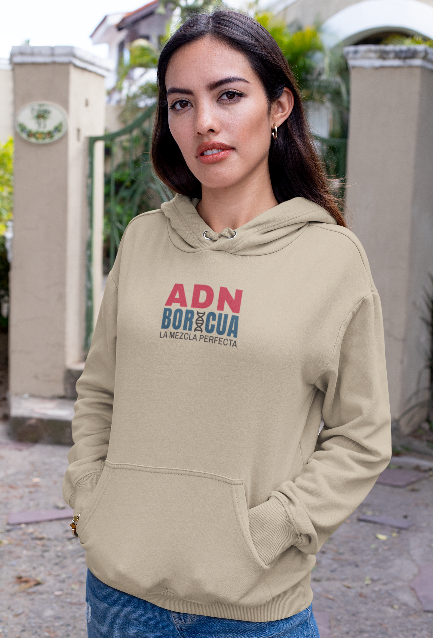 ADN Boricua Hoodie Graphic Pullover