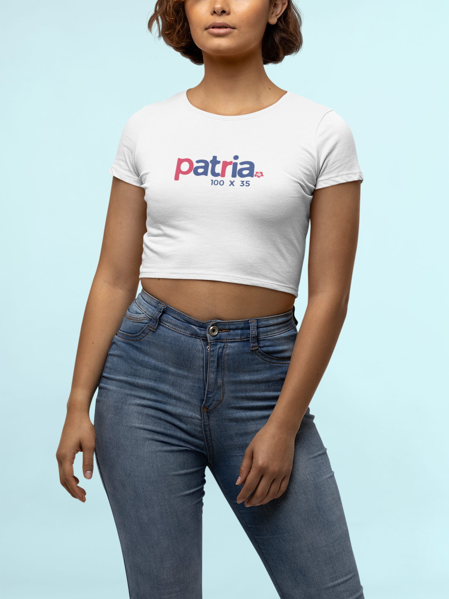 Patria 100 x 35 Crop Top - Nuestro Logo