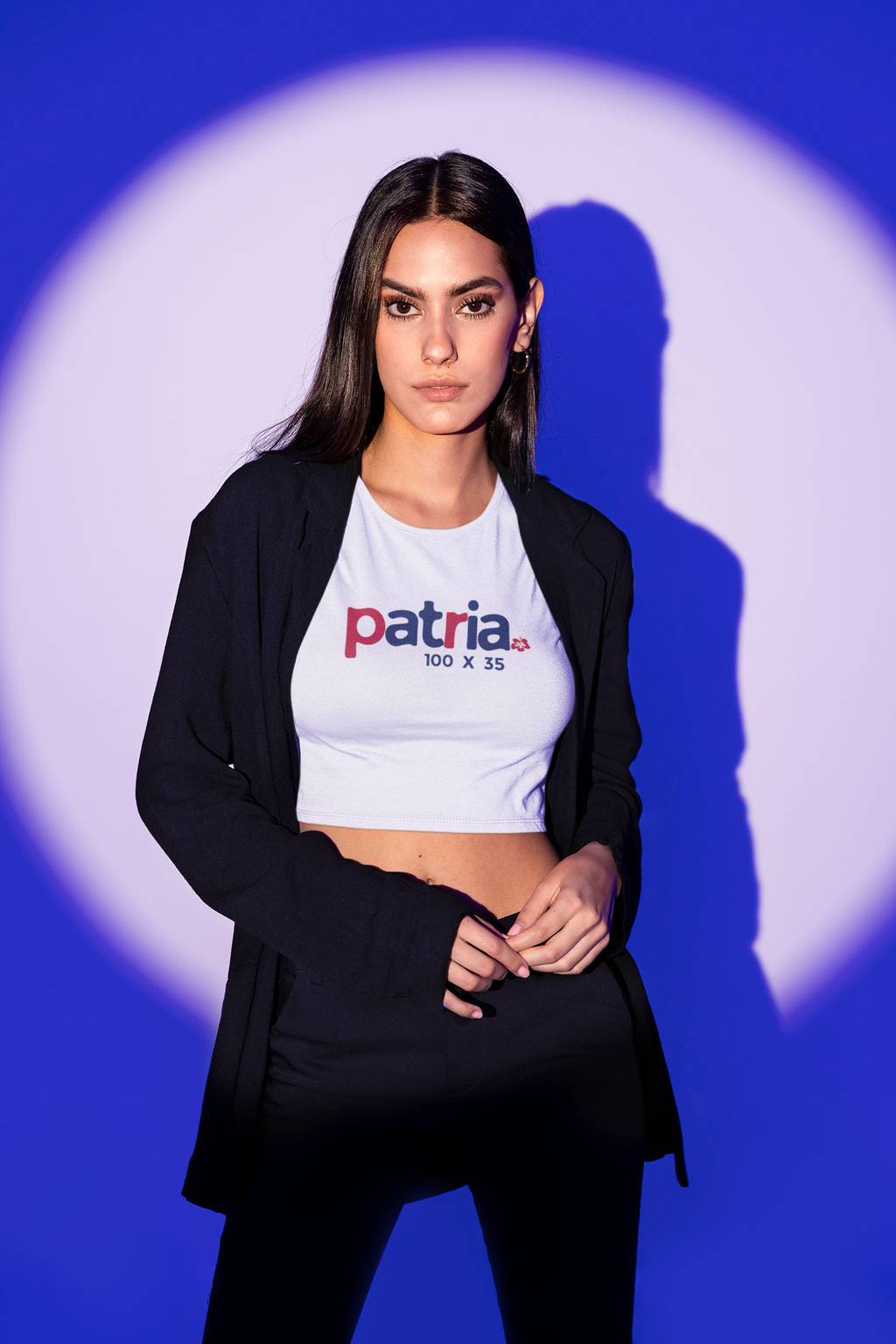 Patria 100 x 35 Crop Top - Nuestro Logo
