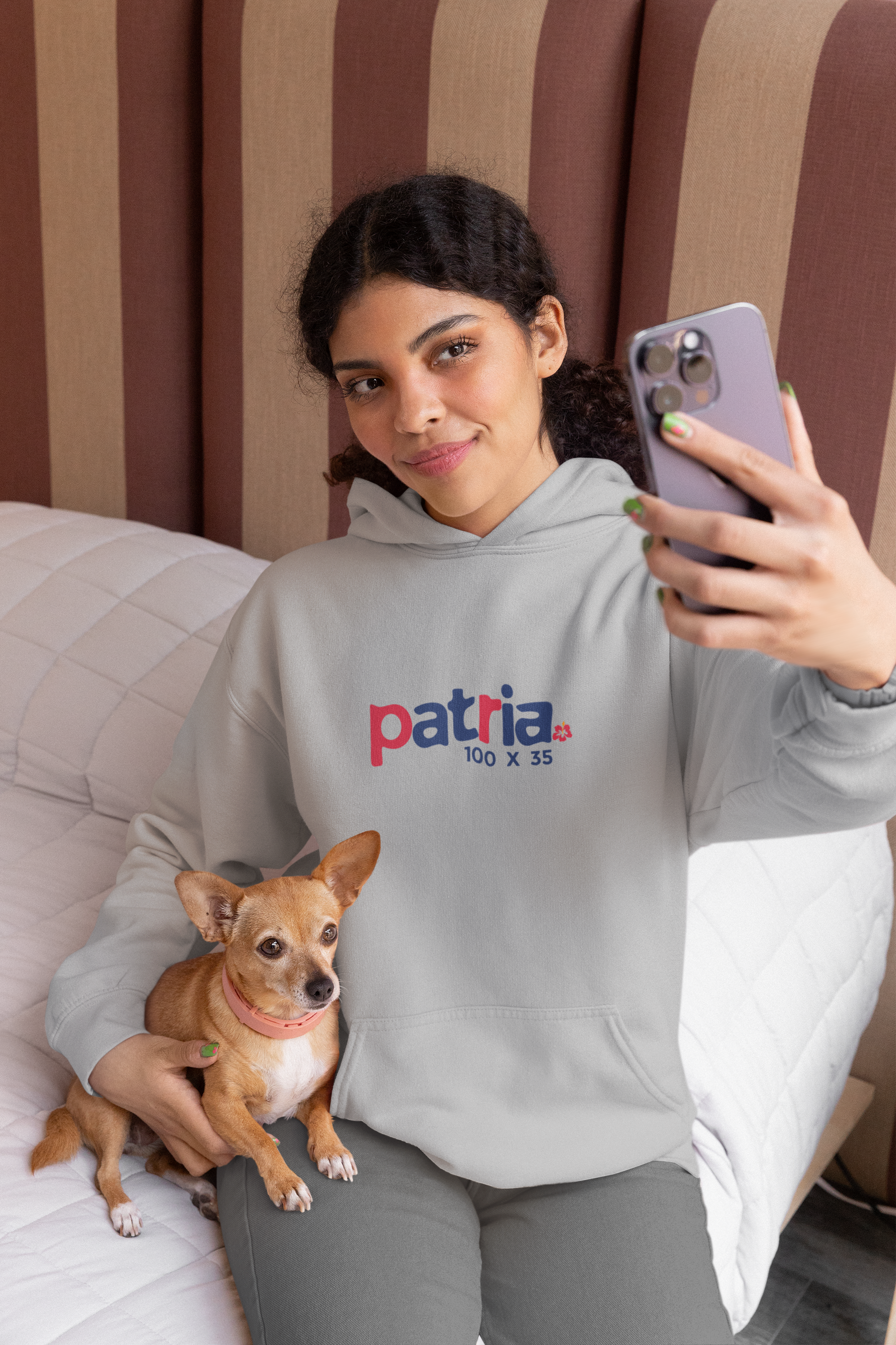 Patria 100 x 35 Hoodie — Nuestro Logo