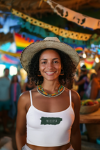 Preciosa Spaghetti Strap Tank Top - Verde Bosque