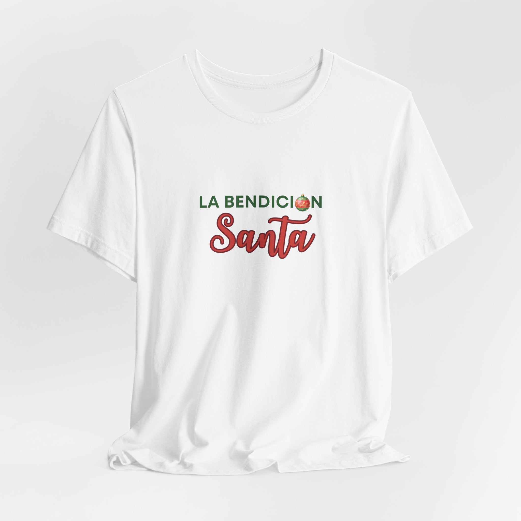La Bendición Santa Christmas Tee – Spanish Holiday T-Shirt