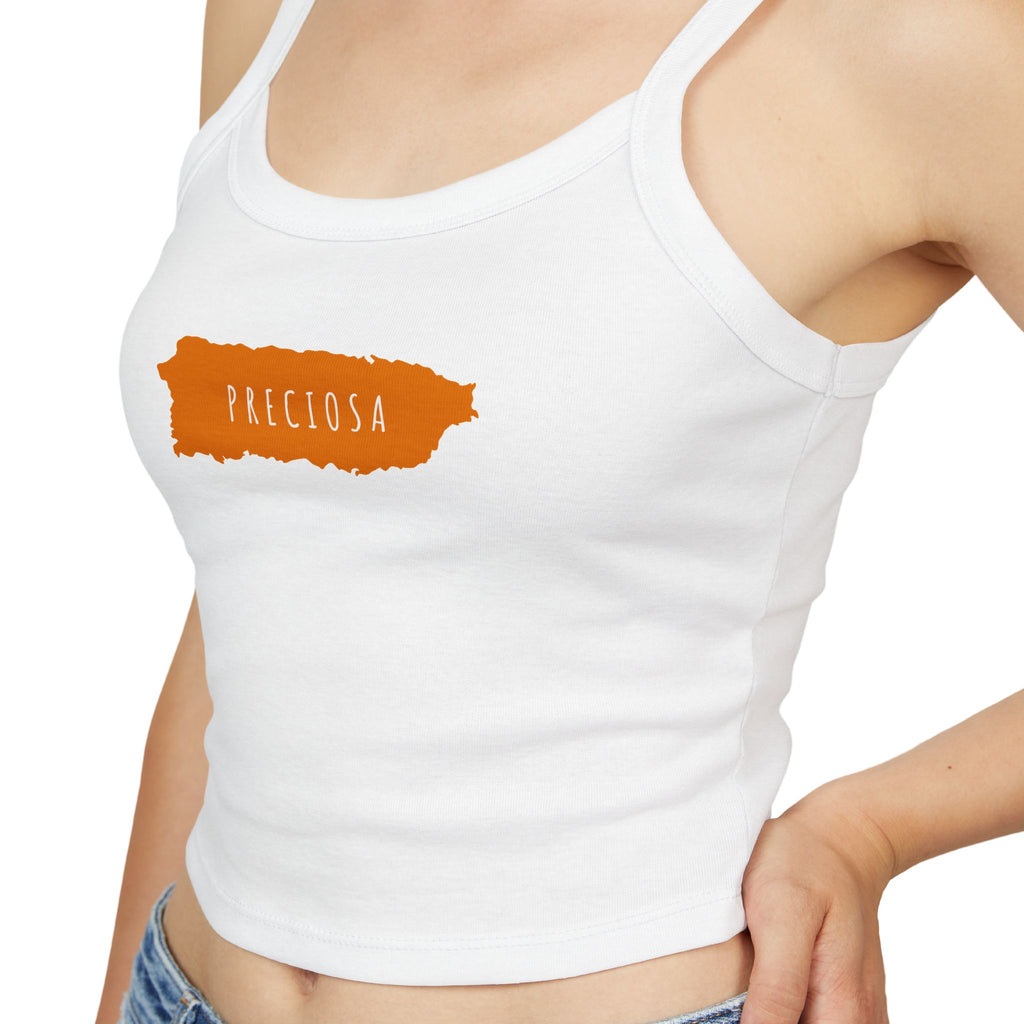 Preciosa Spaghetti Strap Tank Top - Mango