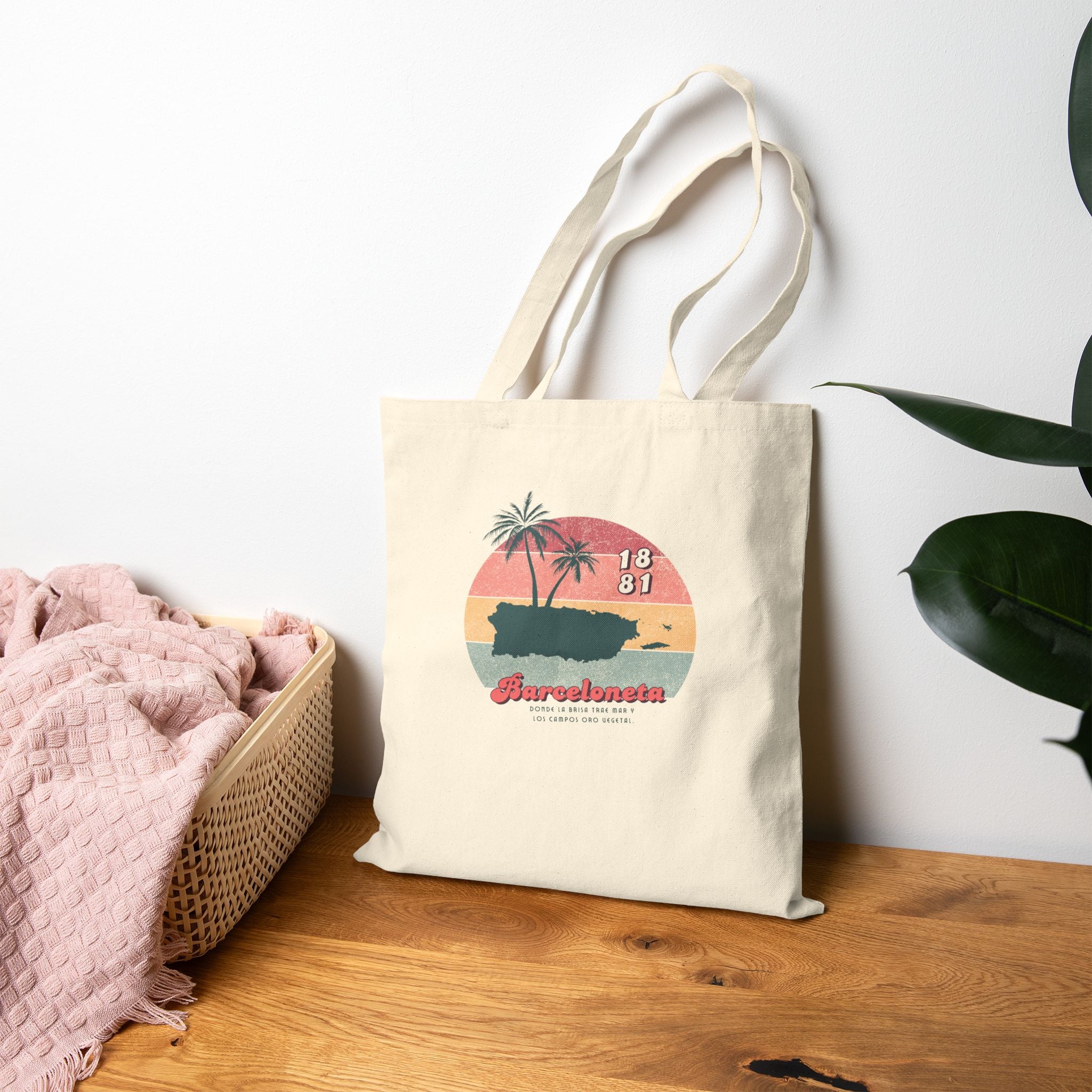 Barceloneta Canvas Tote Bag