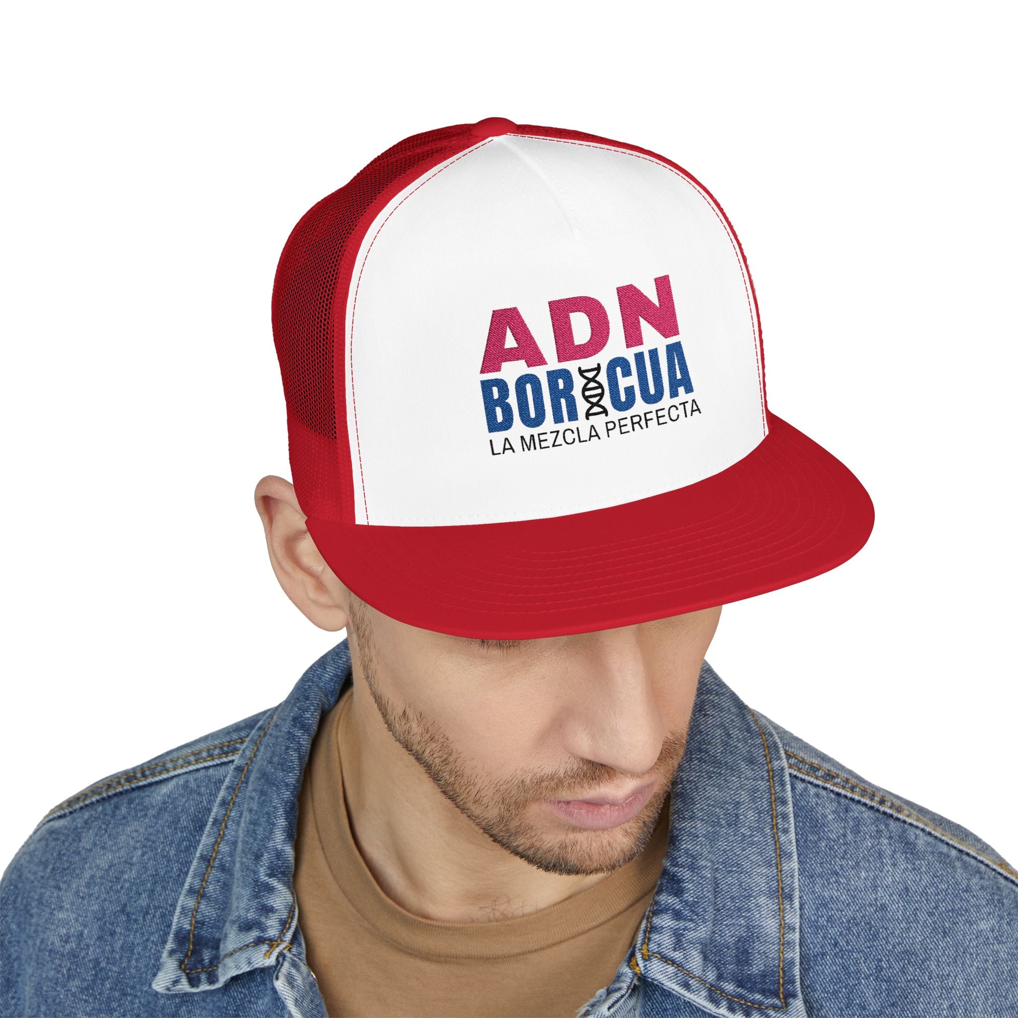 ADN Boricua Embroidered Mesh Hat