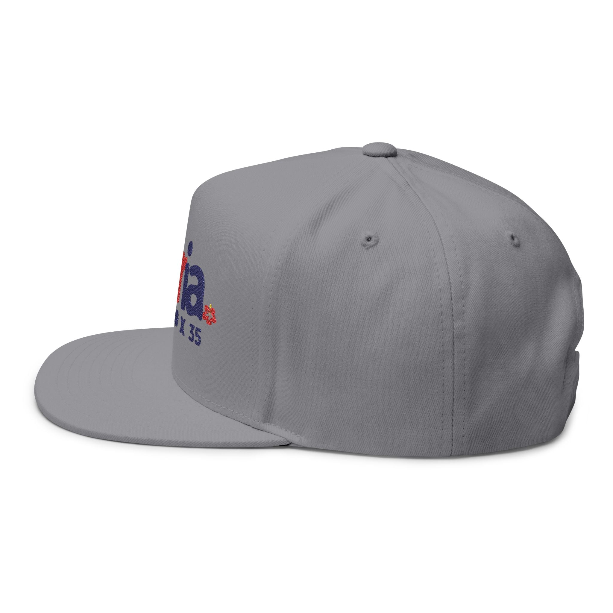 Flat Bill Cap — Patria 100 x 35 Flat Embroidered Snapback