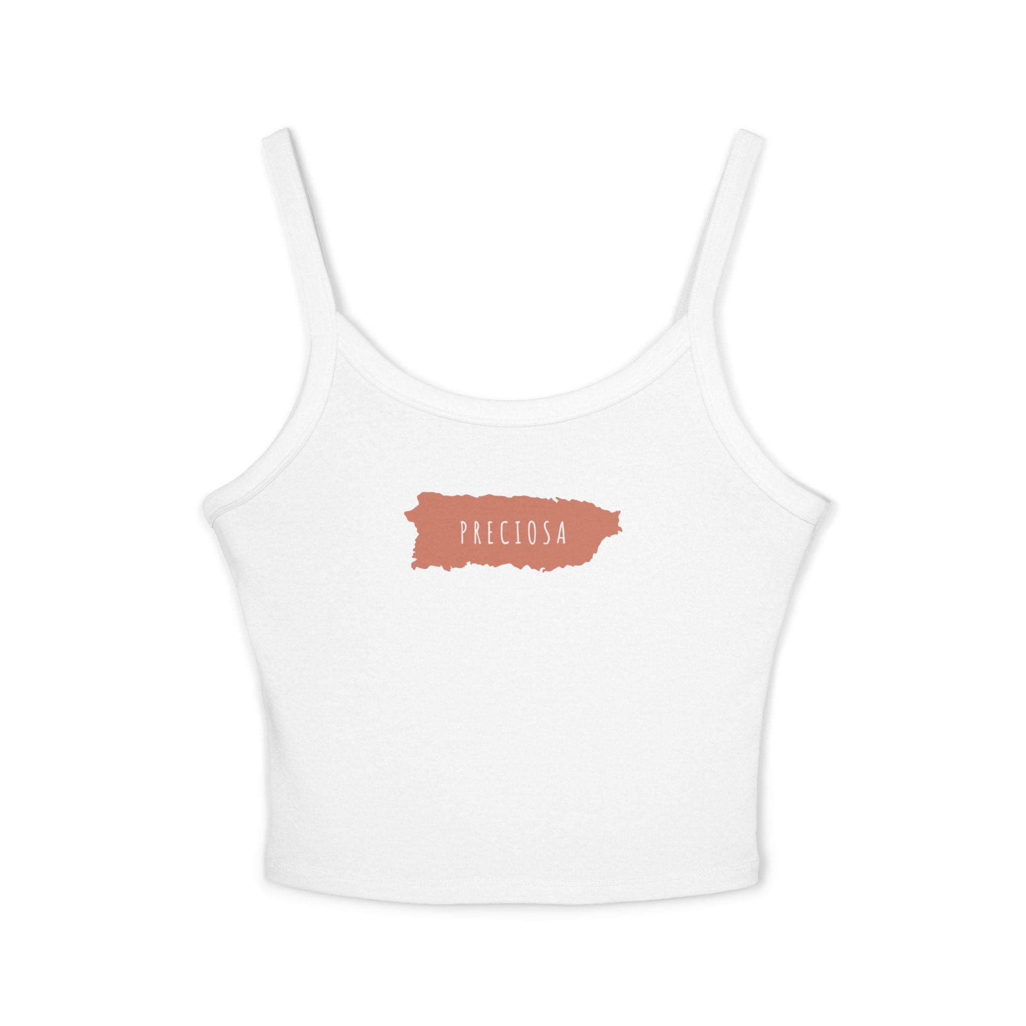 Preciosa Spaghetti Strap Tank Top - Coral