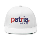 Flat Bill Cap — Patria 100 x 35 Flat Embroidered Snapback