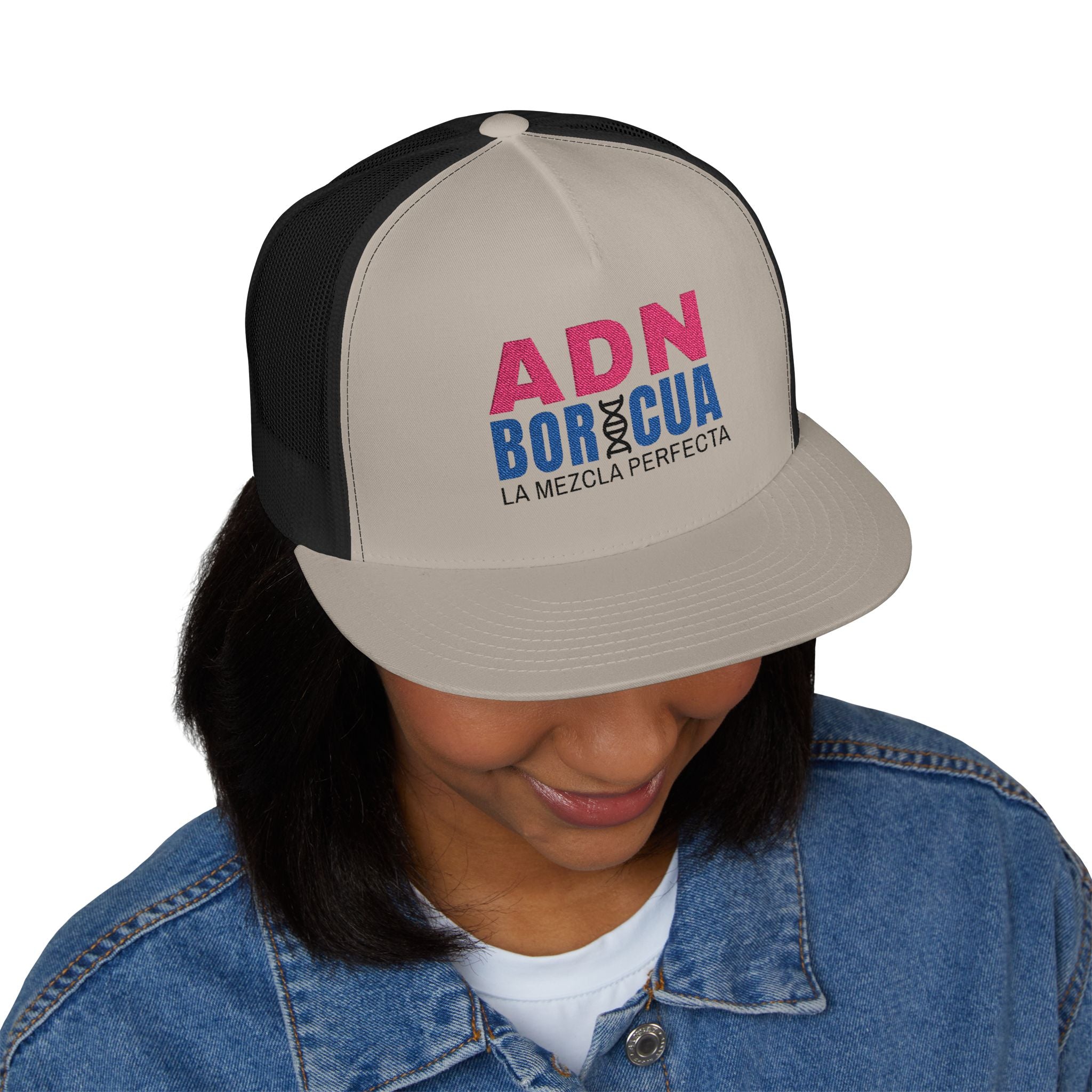 ADN Boricua Embroidered Mesh Hat